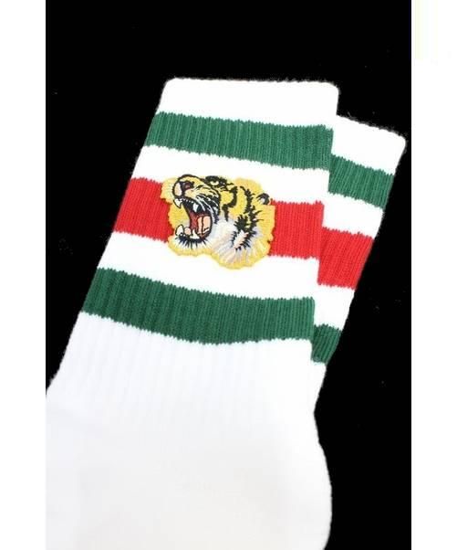 中古・古着通販】GUCCI (グッチ) リトルウィリアムタイガーソックス