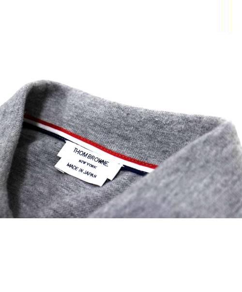 中古・古着通販】THOM BROWNE (トム ブラウン) ポロシャツ グレー