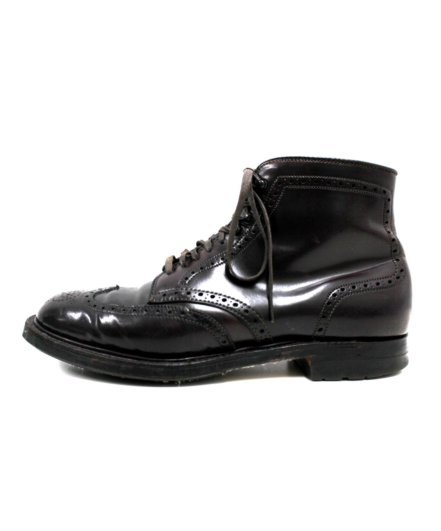 【最終単価】ALDENオールデンウィングチップブーツ　6 1/2 レジーナカーフ 楽天市場】オールデン ウィングチップ ブルーチャー ALDEN 967