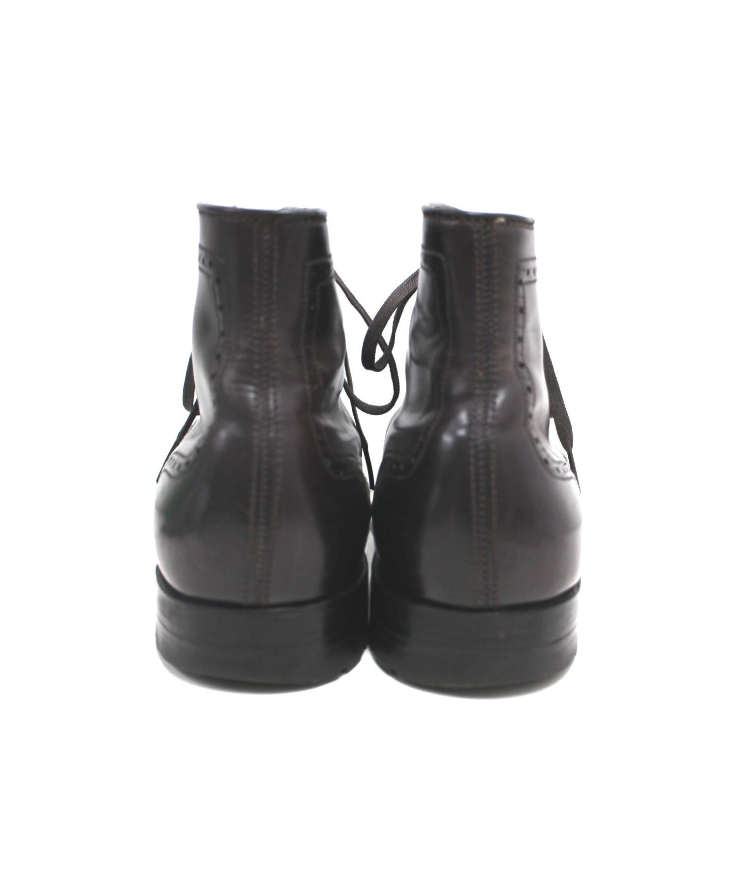 中古・古着通販】ALDEN (オールデン) ウィングチップブーツ ブラウン