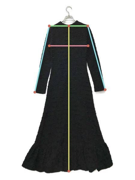 AMERI LUXURY BALLON HEM CUT DRESS ブラック S