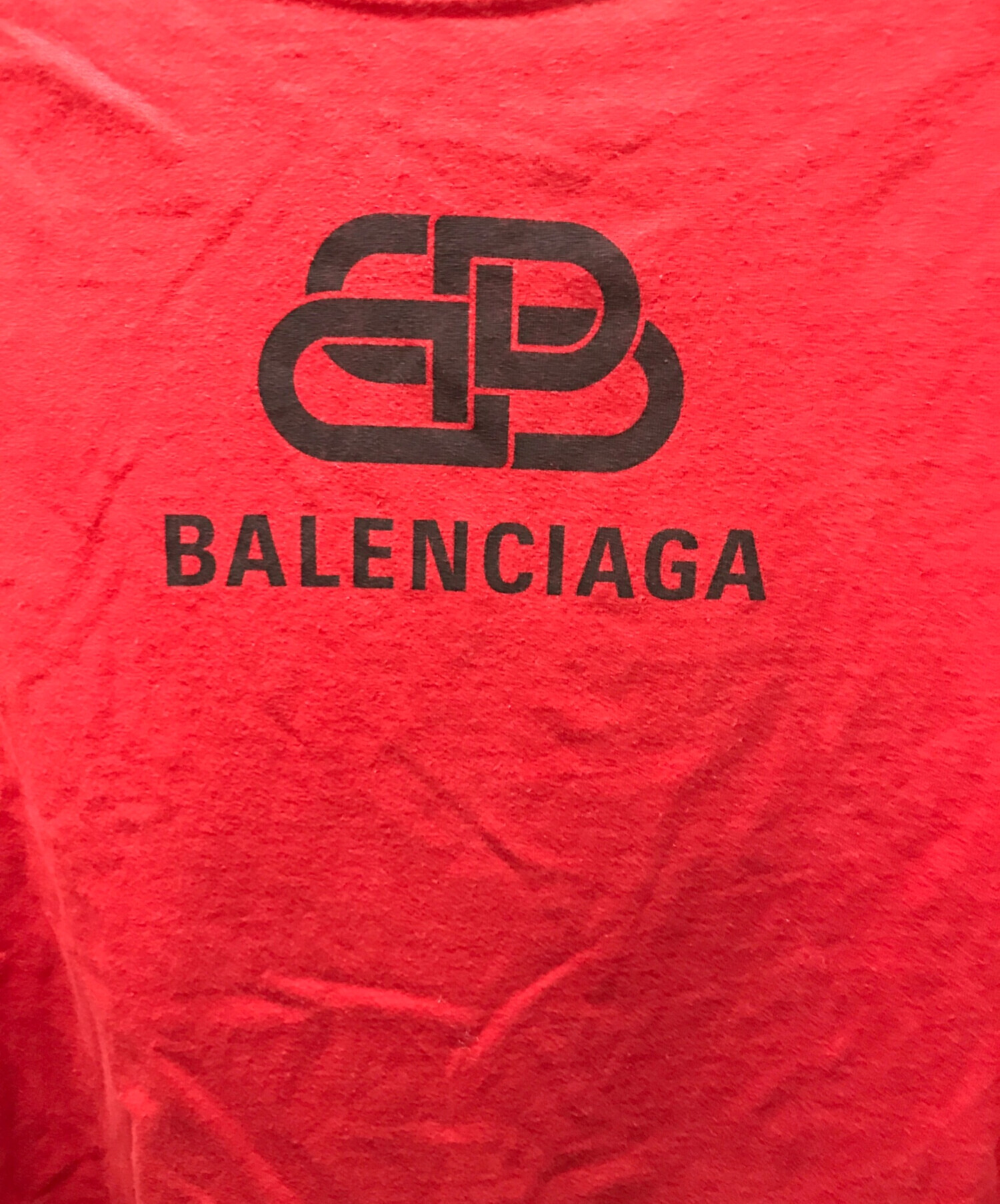 中古・古着通販】BALENCIAGA (バレンシアガ) BB Logo Tee レッド 