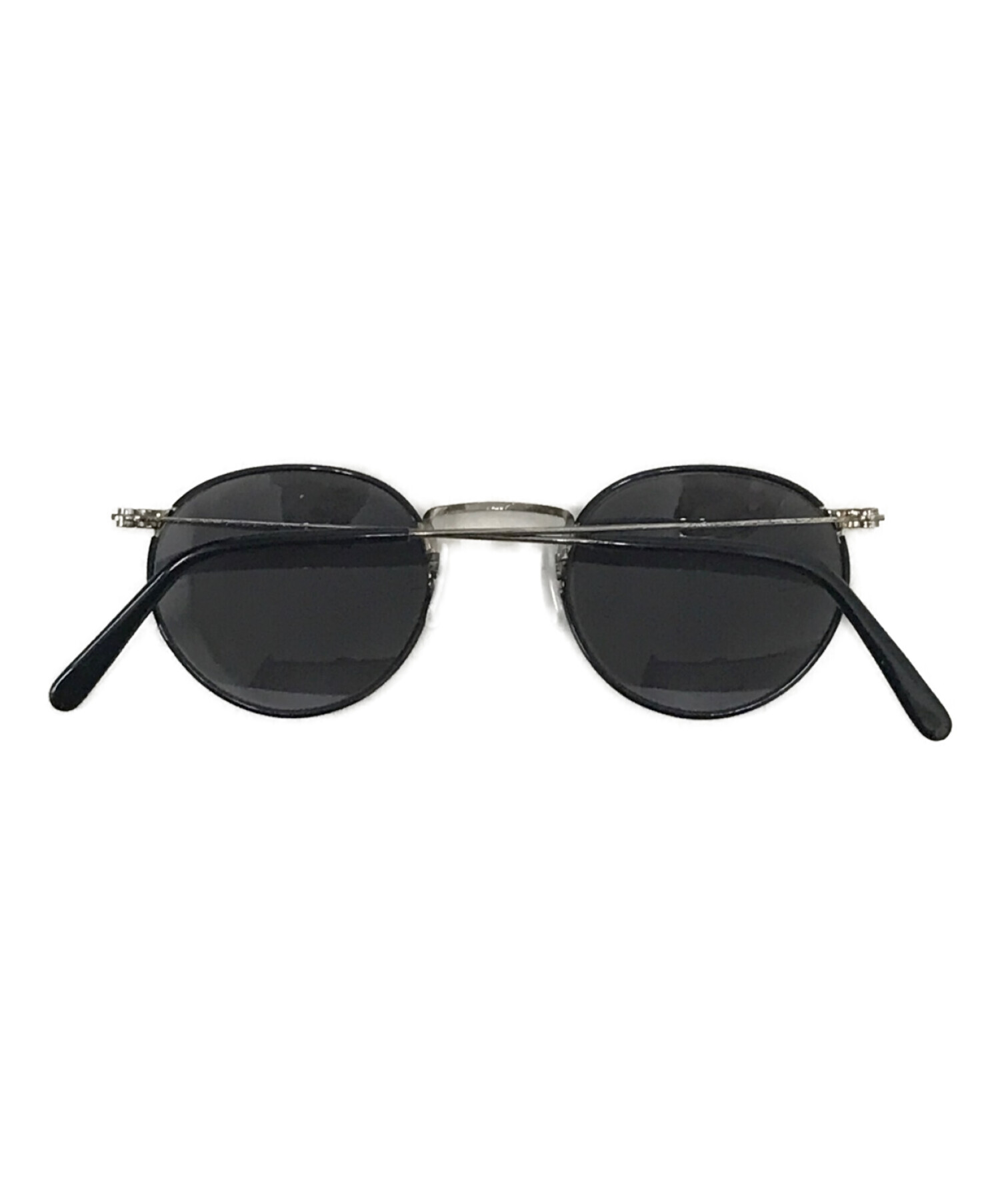 OLIVER PEOPLE ブラック ラウンド サングラス OLIVER PEOPLE ブラックラウンドサングラス Oliver Peoples ラウンド