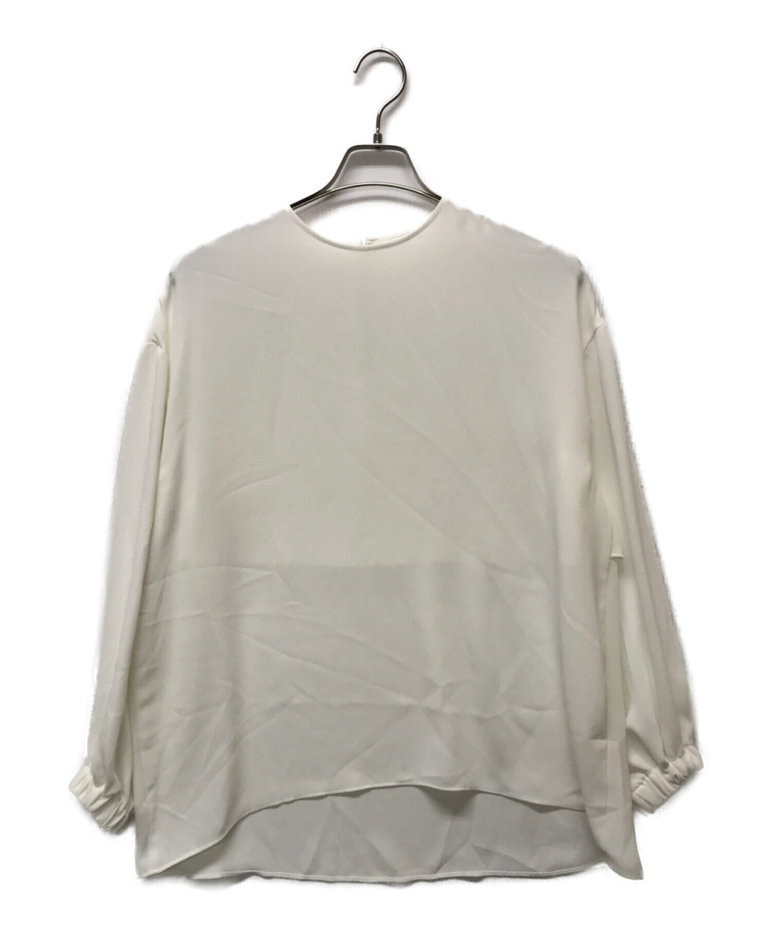 LOHEN / バックデザイン/長袖ブラウス/FREE/ポリエステル/WHT/LH22A-BL044 中古・古着通販】LOHEN (ローヘン) 袖ゴムバックデザインブラウス