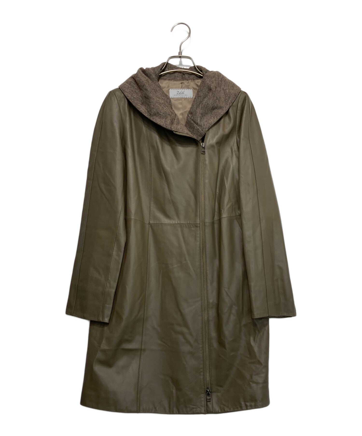 ZELALMOTOMACHI✨新品タグ付　ダブルフェイス　ラムレザーコートベルト 中古・古着通販】MOTOMACHI Zelal (モトマチゼラール