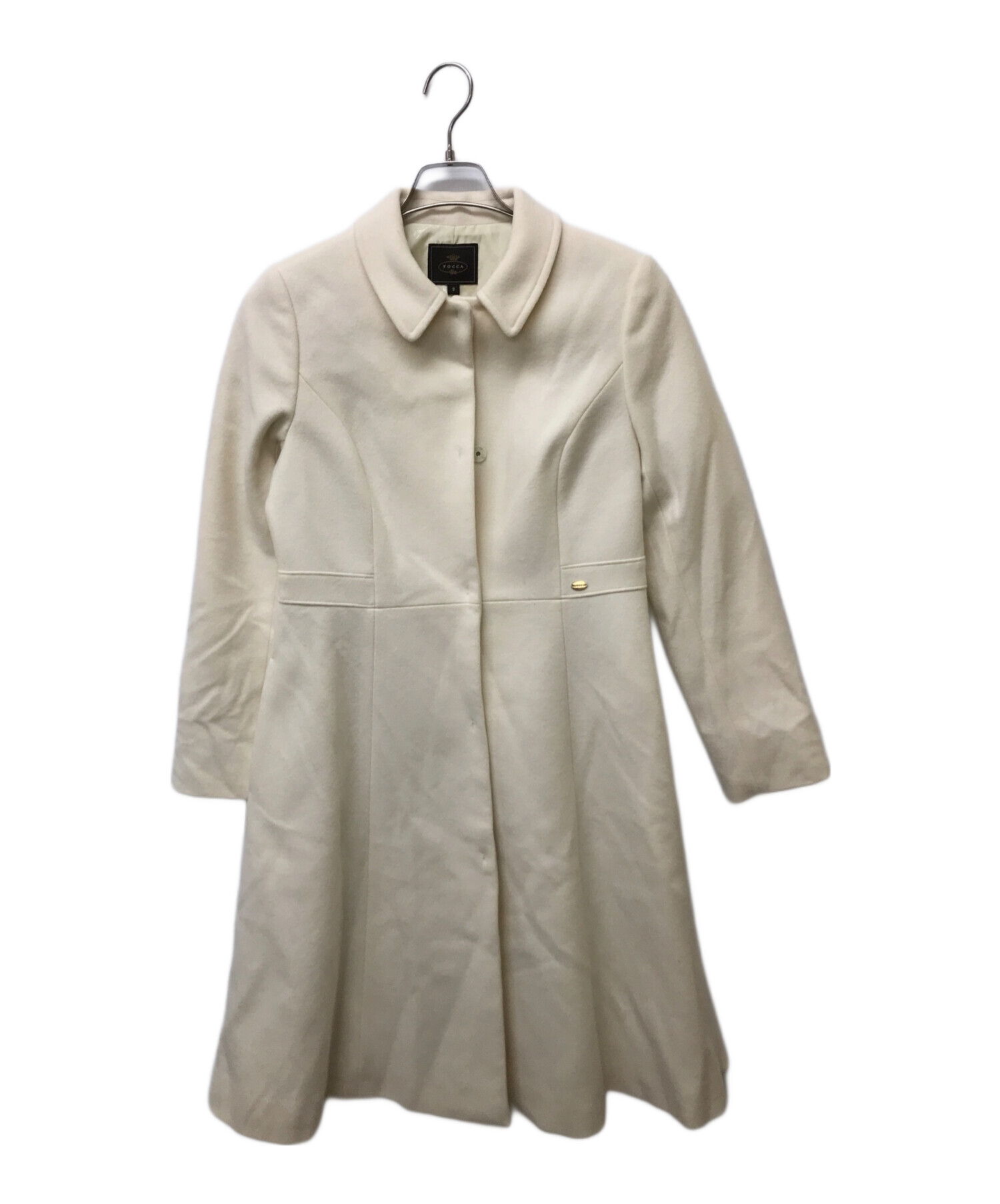 タグ付き新品✨TOCCA トッカ PEAK コート ステンカラー ベージュ 中古・古着通販】TOCCA (トッカ) ステンカラーコート ベージュ サイズ