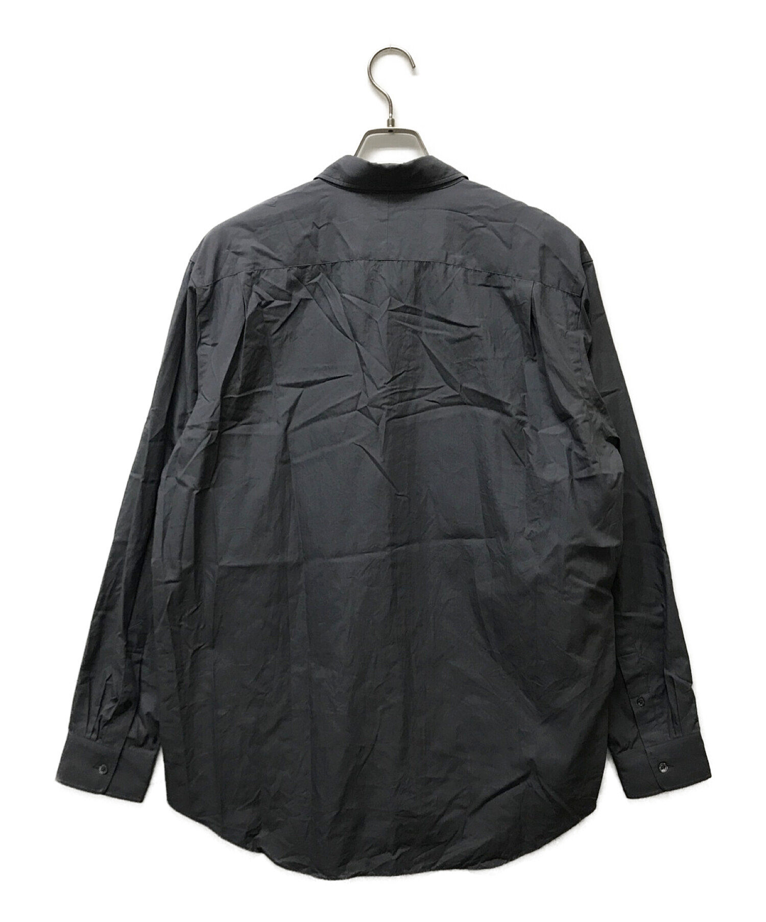 AURALEE WASHED FINX TWILL SHIRTS BLACK 5