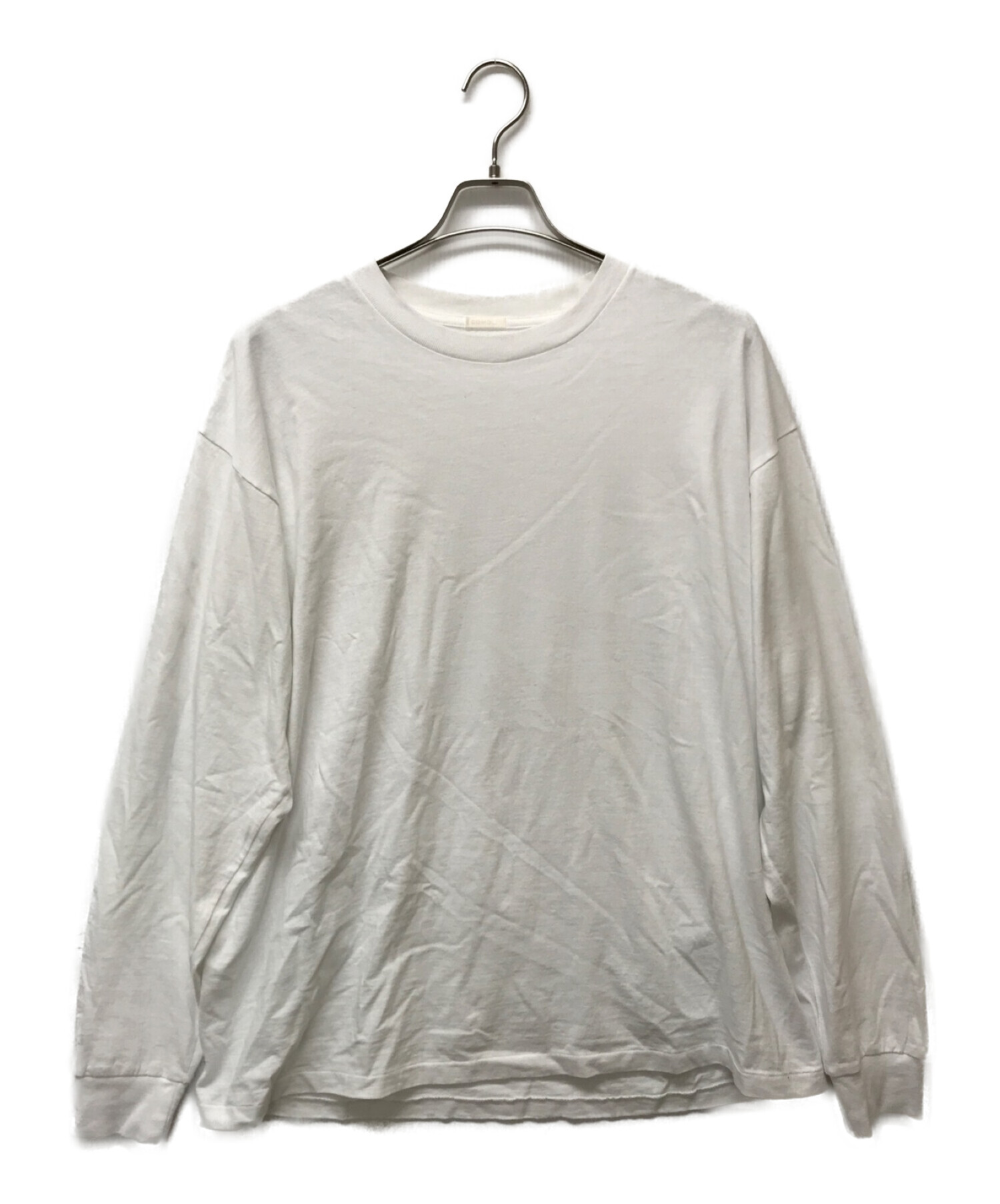 中古・古着通販】COMOLI (コモリ) 空紡天竺 長袖Tシャツ ホワイト 