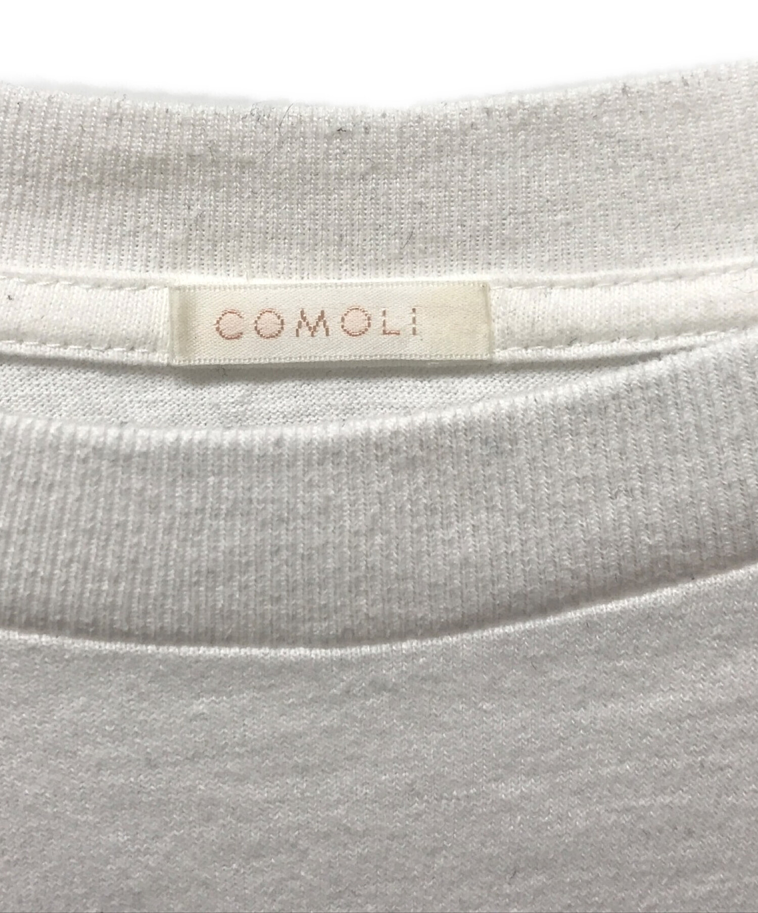 中古・古着通販】COMOLI (コモリ) 空紡天竺 長袖Tシャツ ホワイト 