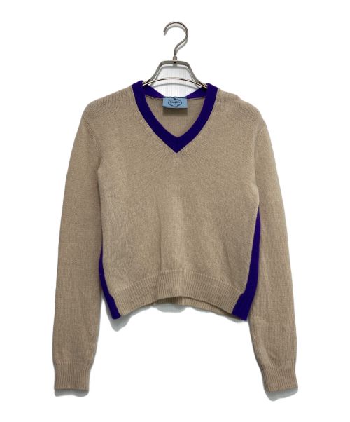 中古・古着通販】PRADA (プラダ) カシミヤブレンドVネックニット