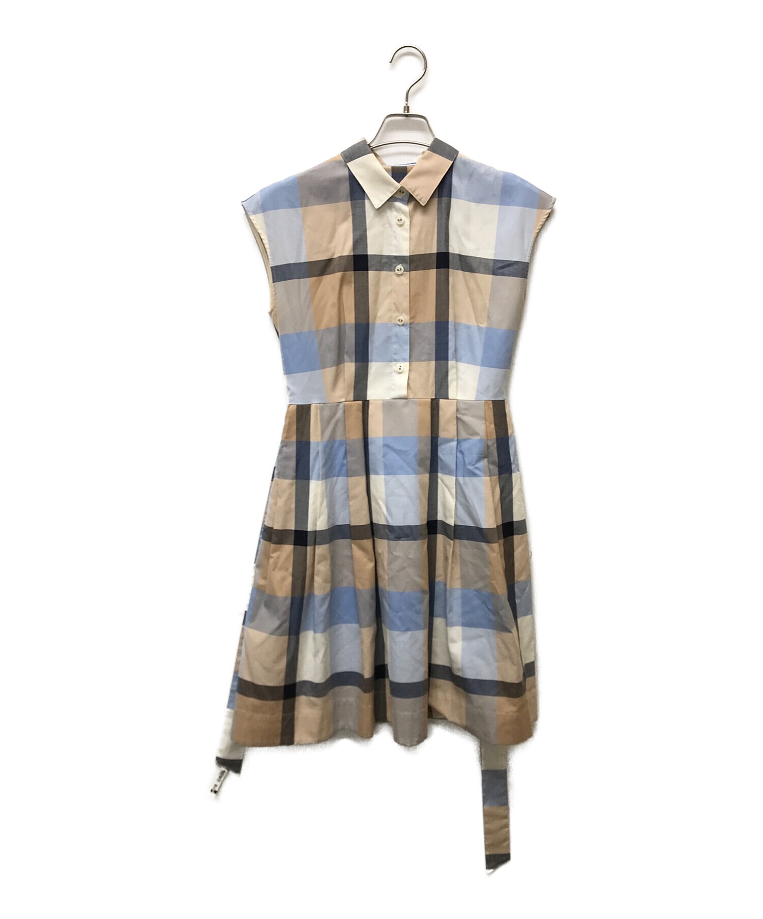 チェックワンピースブルーレーベルBLUE LABEL CRESTBRIDGE