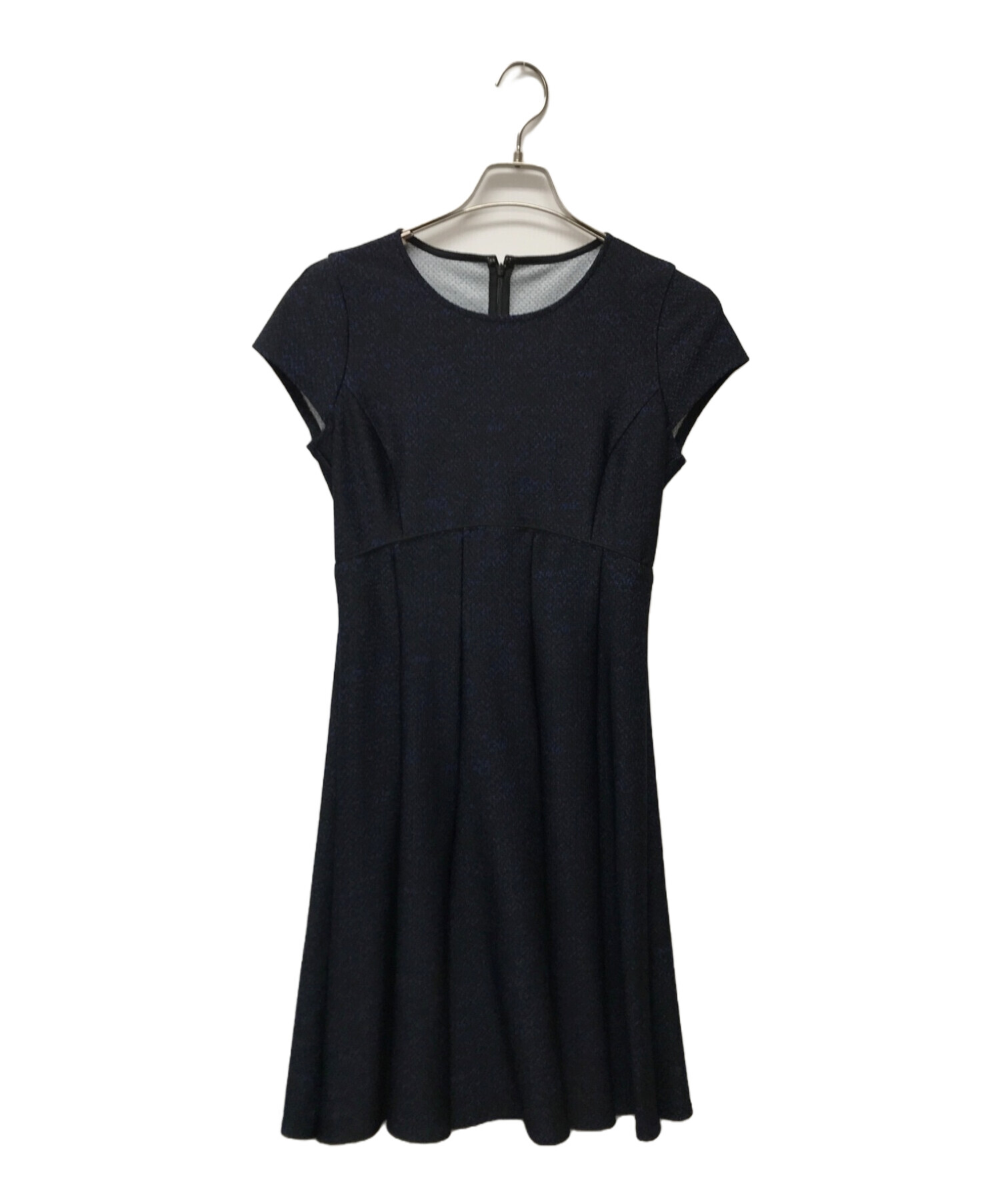 中古・古着通販】ANAYI (アナイ) ノースリーブワンピース ネイビー  