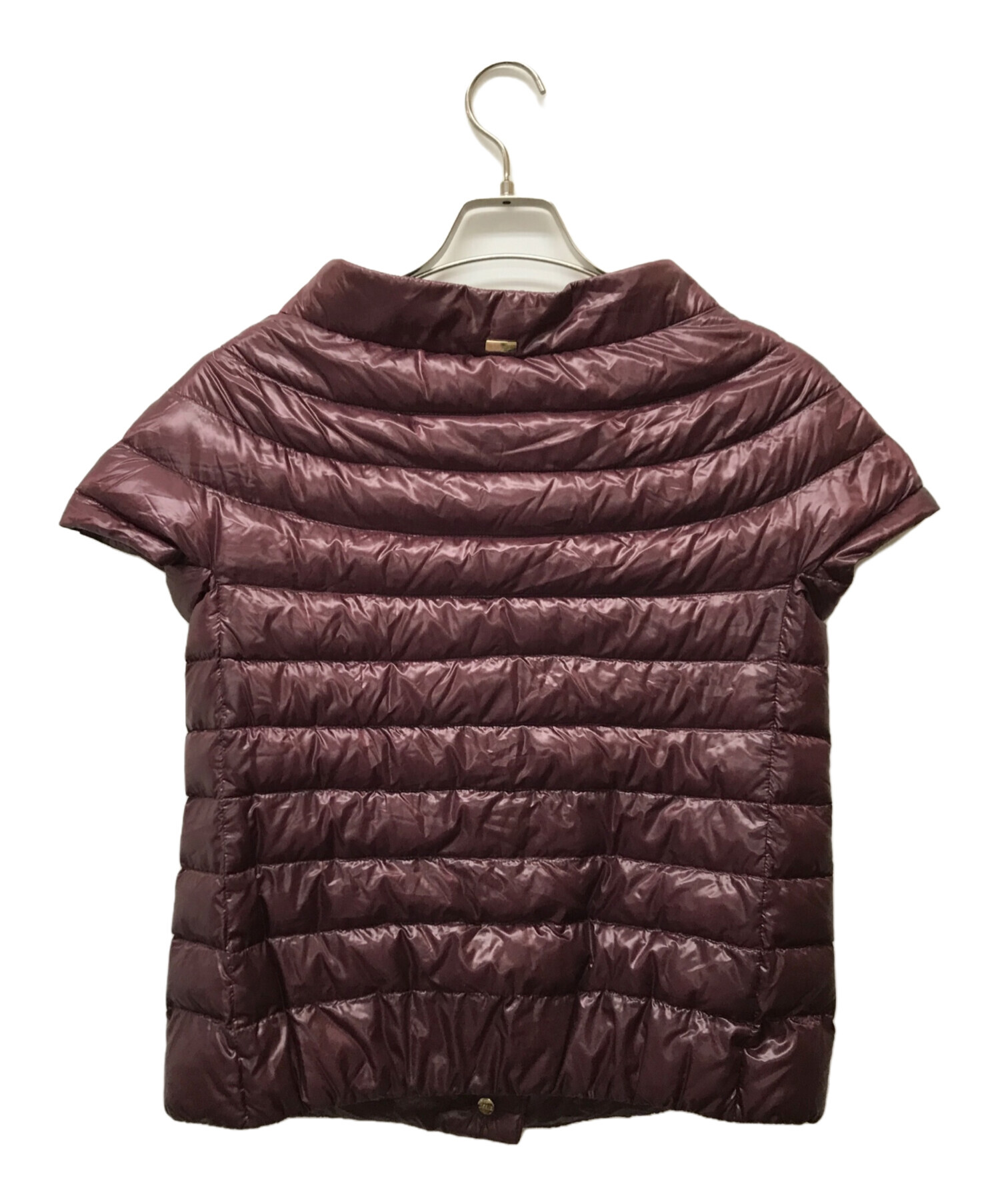 中古・古着通販】HERNO (ヘルノ) 半袖ダウンジャケット レッド サイズ