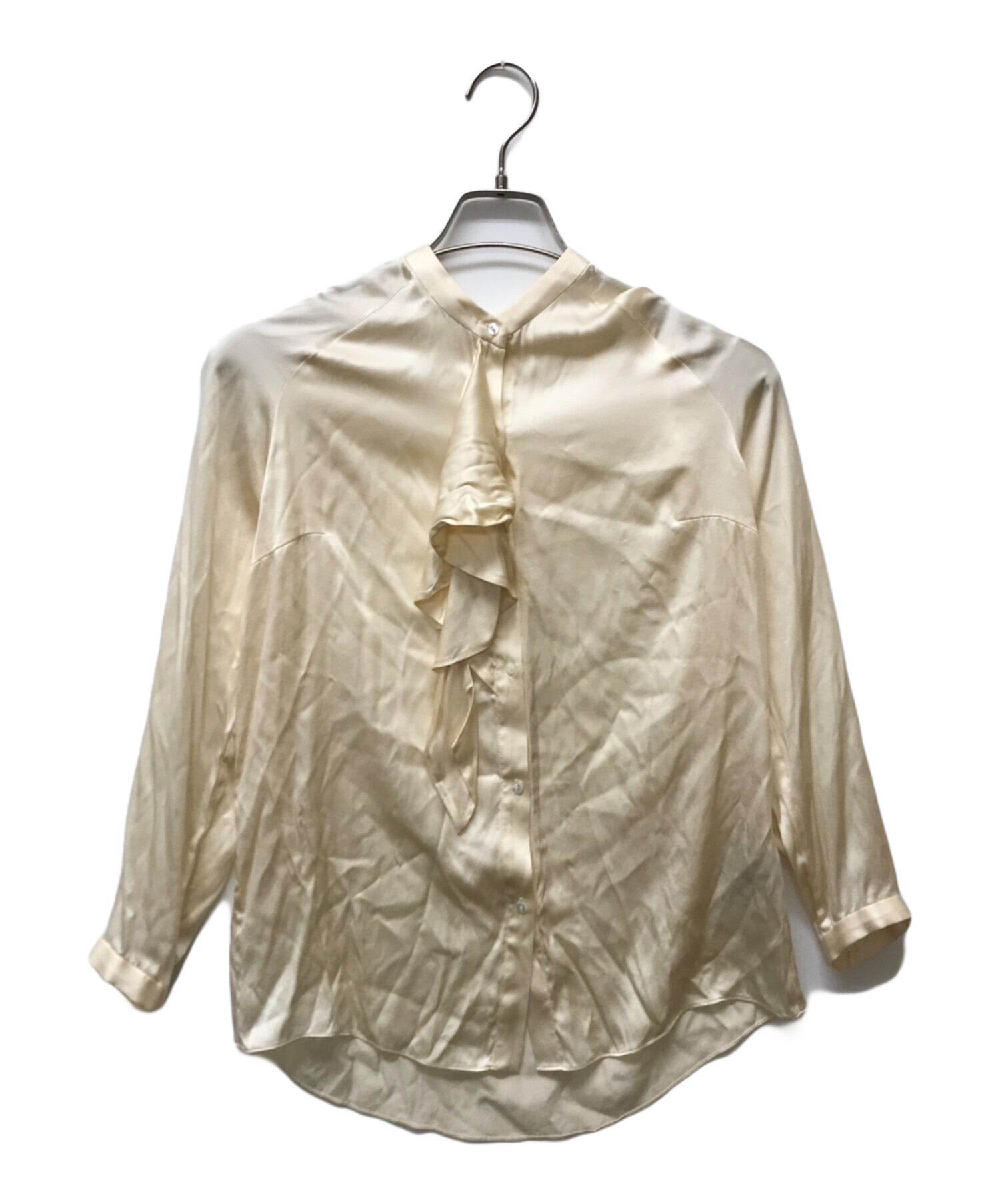 新品】TOMORROWLAND ウォッシャブル シルクサテン ボウタイブラウス