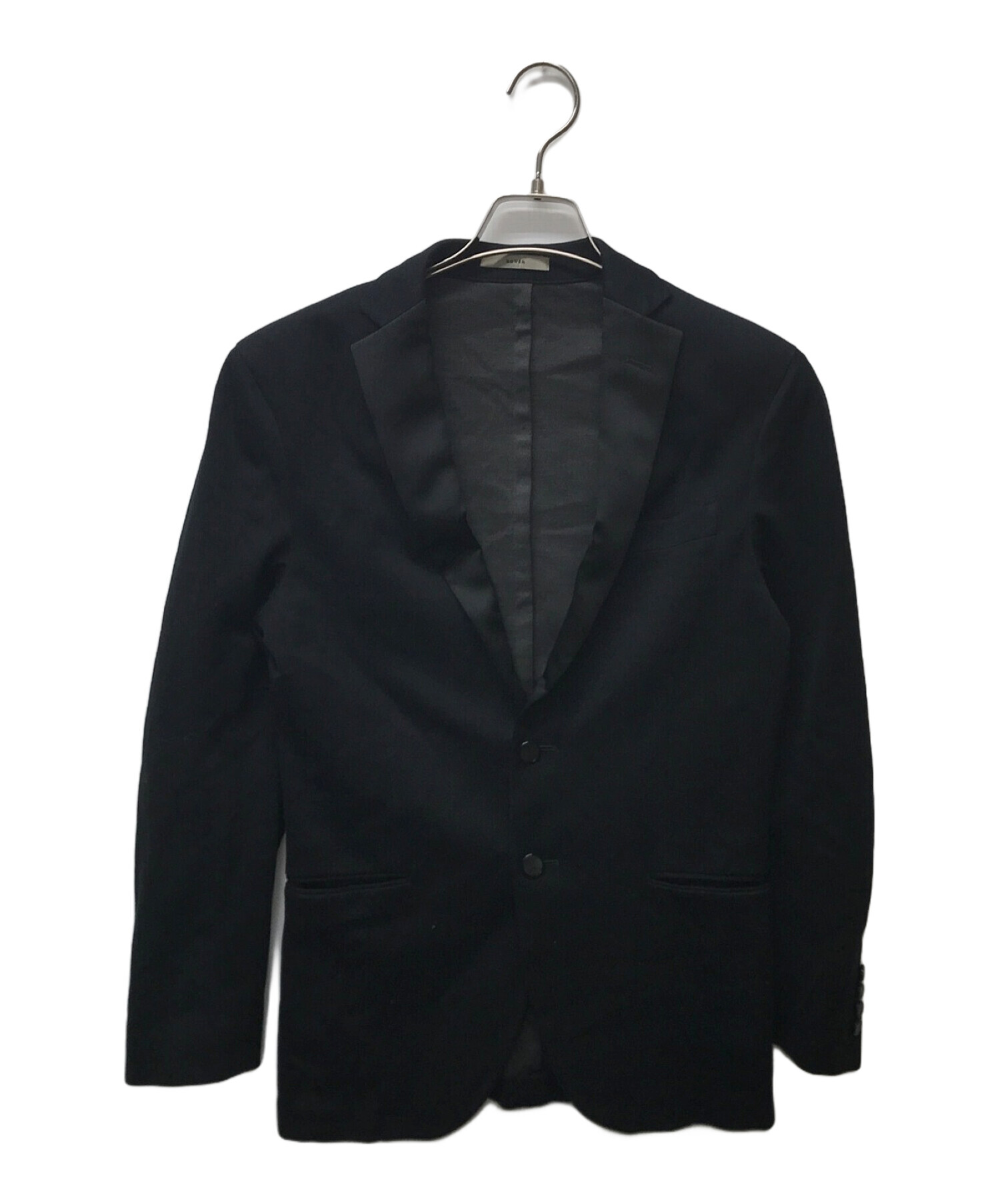 【中古】ボリオリ BOGLIOLI HAMPTON テーラードジャケット ウール シングル 3B 背抜き サイドベンツ 52 XL 黒 中古・古着通販】BOGLIOLI (ボリオリ) ストレッチ2Bテーラード