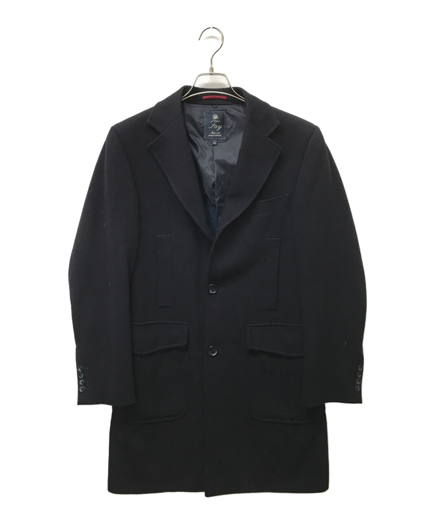 Fay フェイ TOD'S社　カシミヤ　ヴァージンウールコート　S イタリア製 フェイ Fay コート Fay フェイ TOD'S社 カシミヤ ヴァージンウール