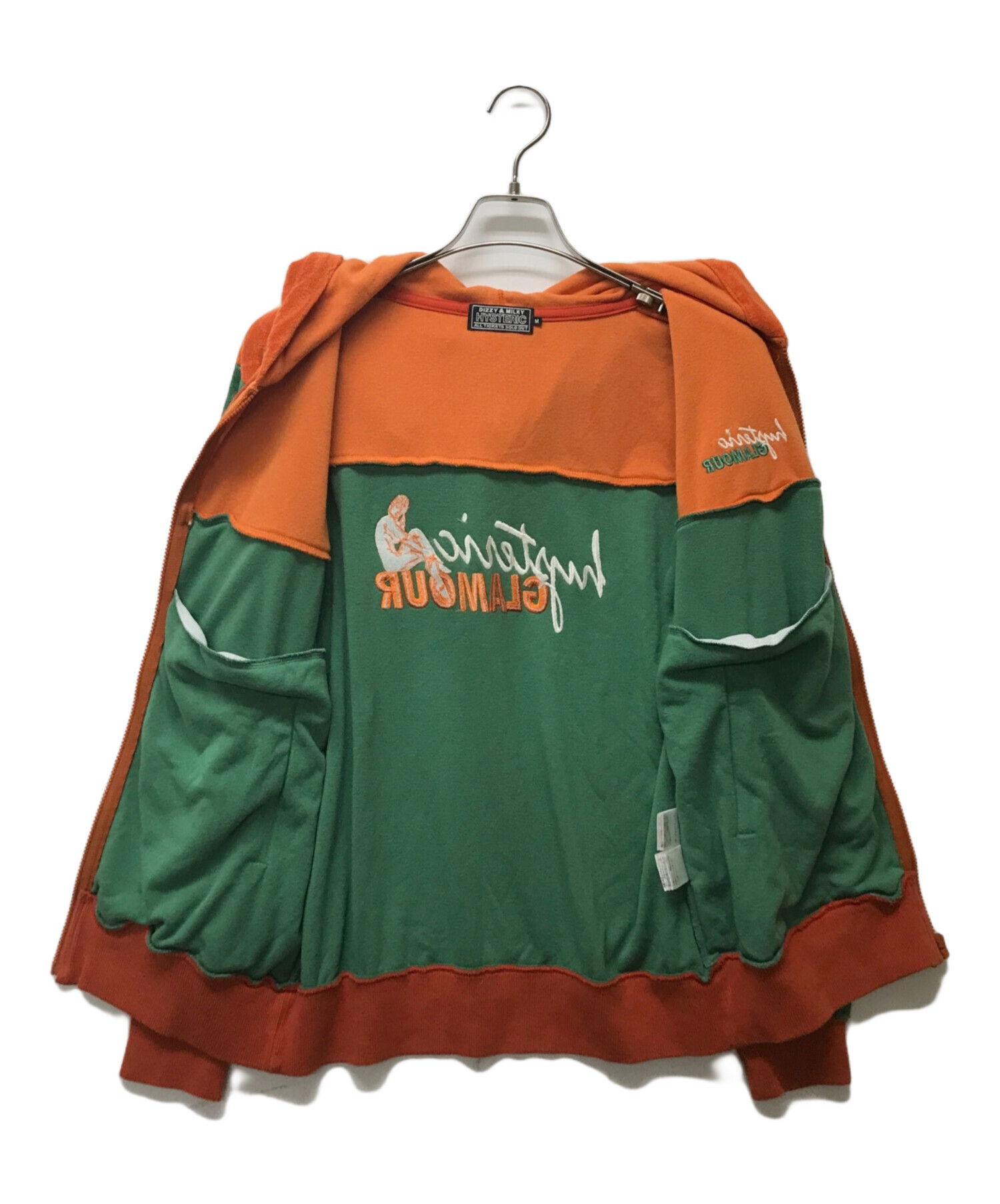 hysteric glamour オレンジ スウェット トレーナー hysteric glamour