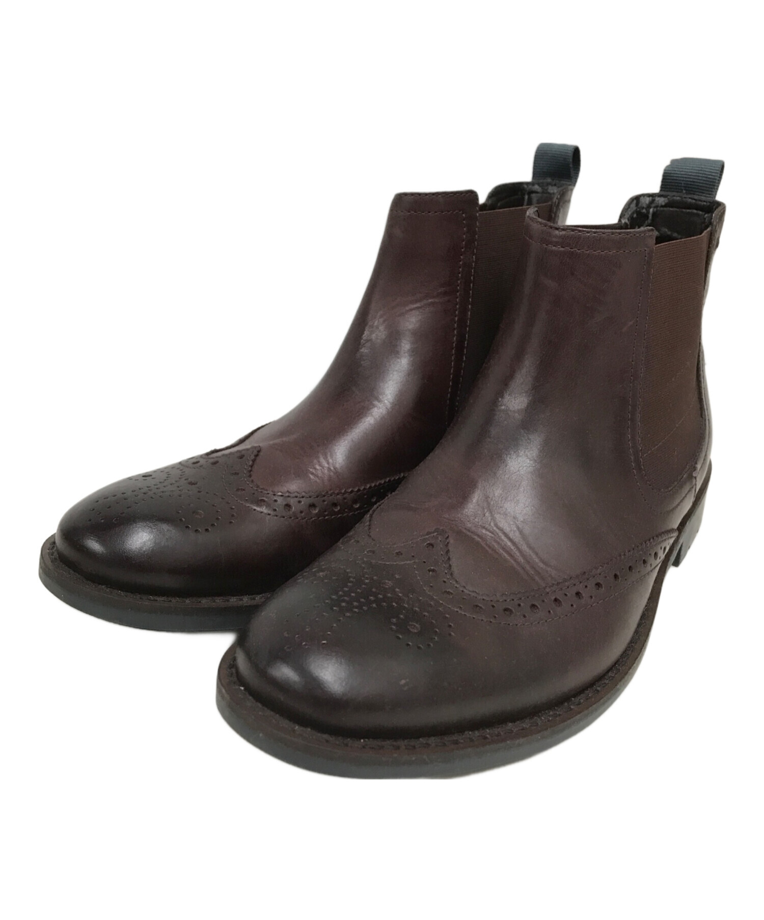 中古・古着通販】CLARKS (クラークス) メダリオンサイドゴアブーツ