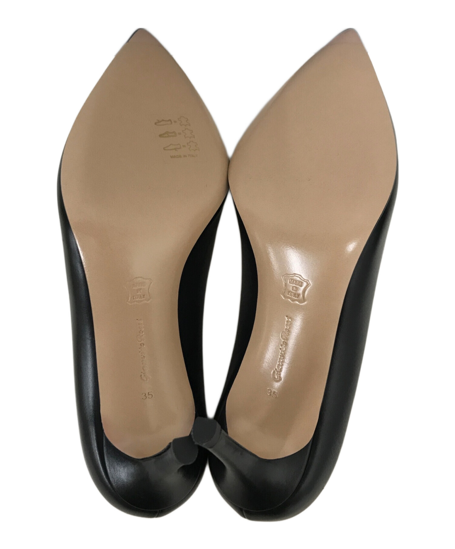 美品|ジャンヴィトロッシ|パンプス|パテント|黒|38|i1682 美品|ジャン