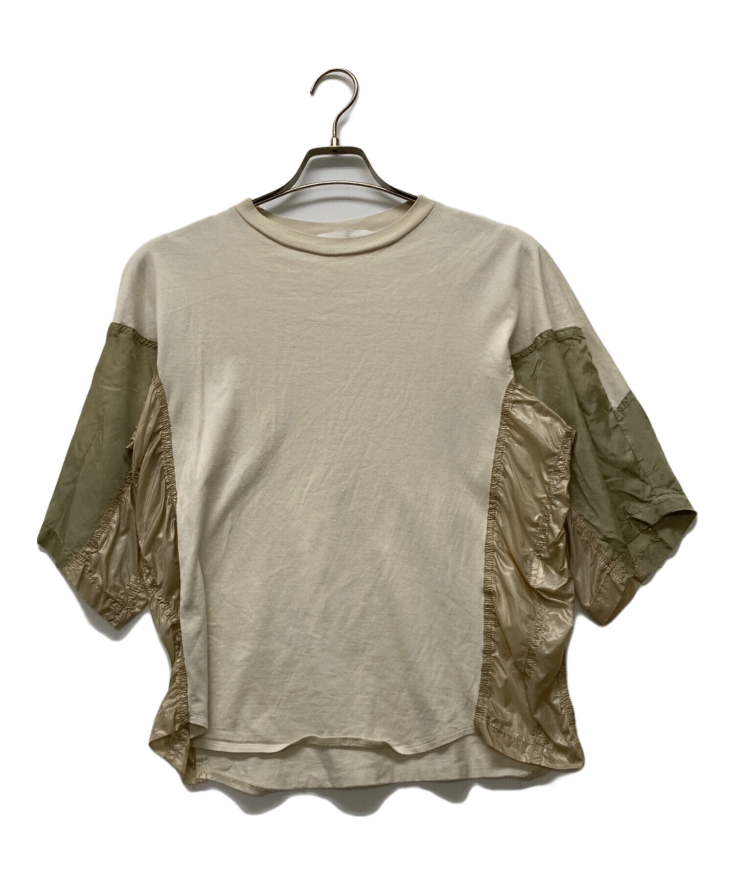 TOGA TOO Cotton jersey S／S Tシャツ TOGA TOO/Cotton jersey S/S/NAVY,BEIGE,BLACK | pain