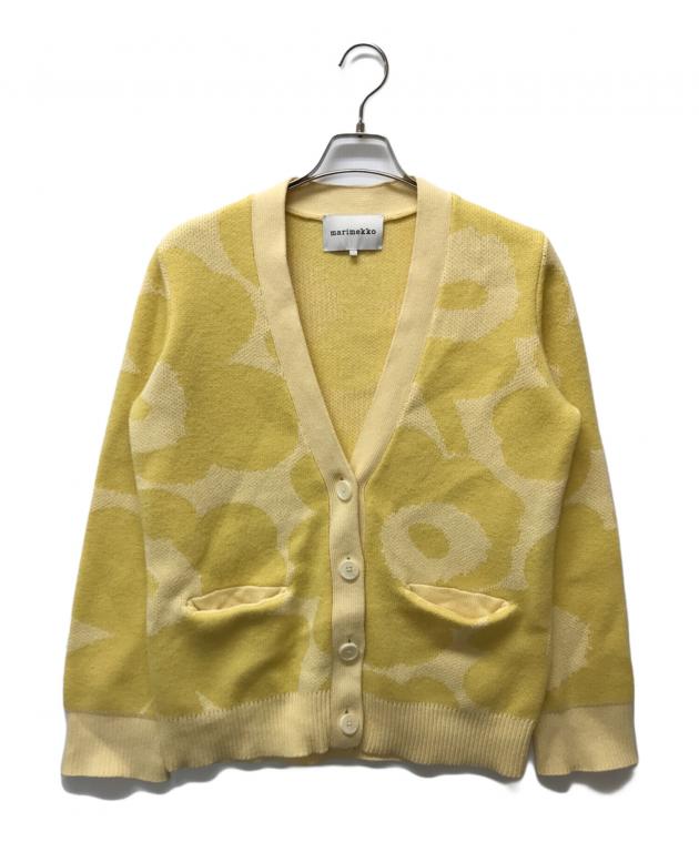 マリメッコ　カーディガン　イエロー　厚手 中古・古着通販】marimekko (マリメッコ) ウニッコ ジャガード