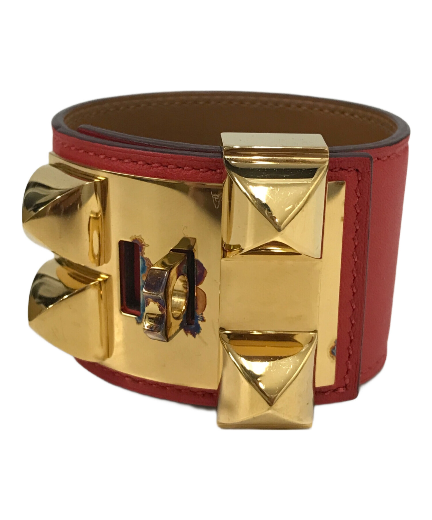 中古・古着通販】HERMES (エルメス) コリエドシアン レッド サイズ 