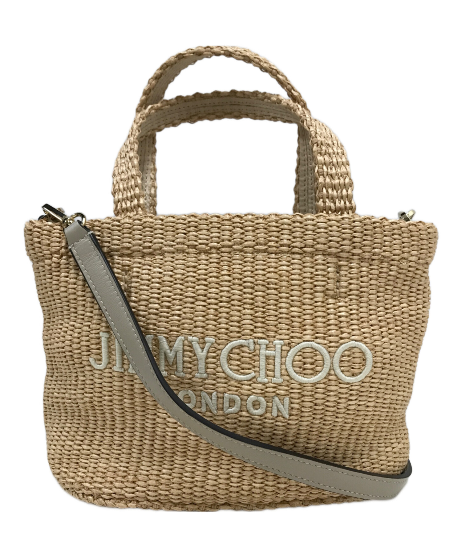 中古・古着通販】JIMMY CHOO (ジミーチュウ) ビーチミニ ラフィアロゴ 