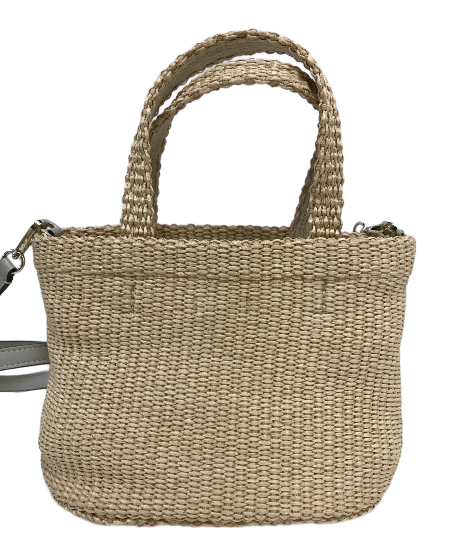 中古・古着通販】JIMMY CHOO (ジミーチュウ) ビーチミニ ラフィアロゴ 