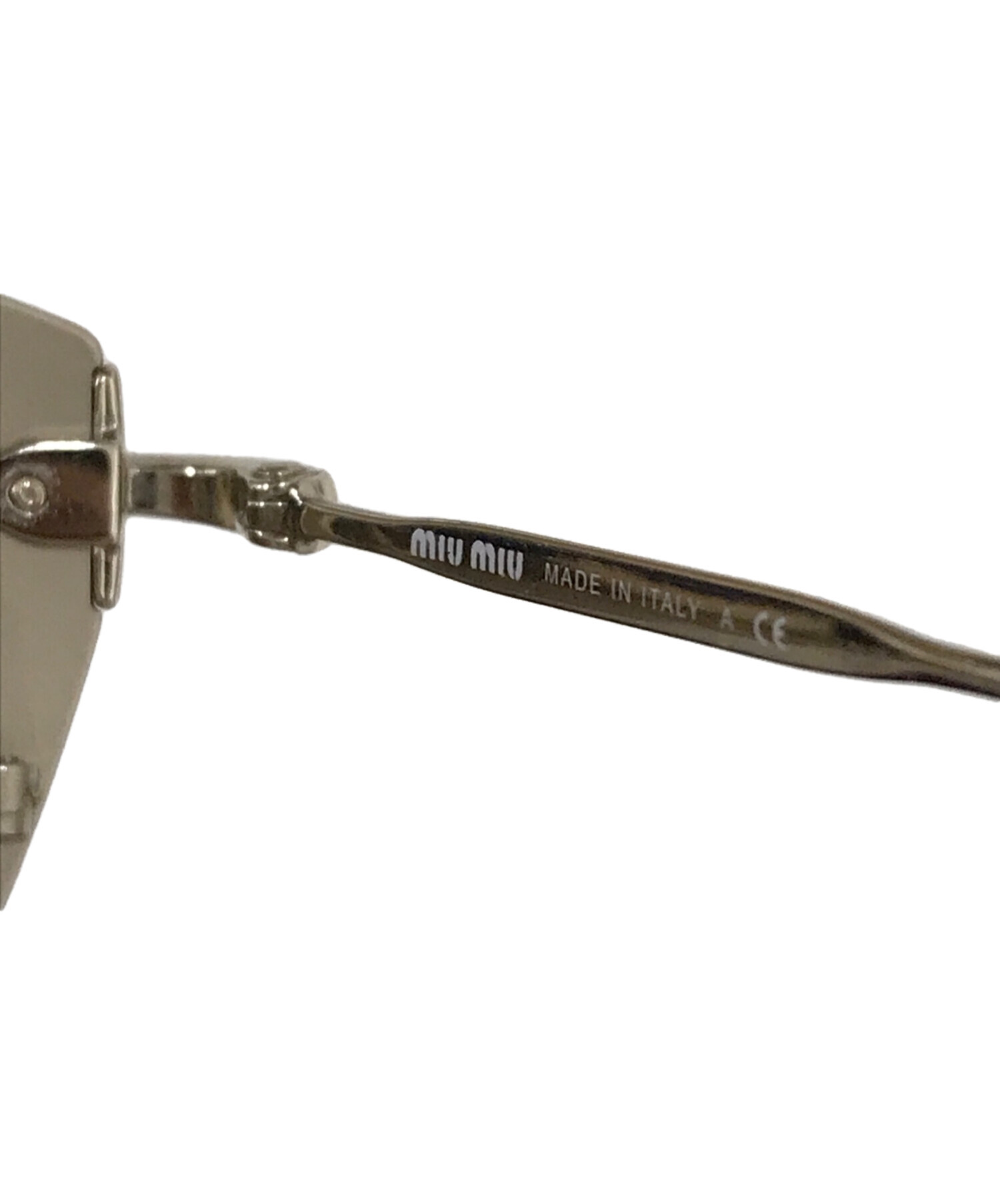 中古・古着通販】MIU MIU (ミュウミュウ) サングラス ベージュ サイズ