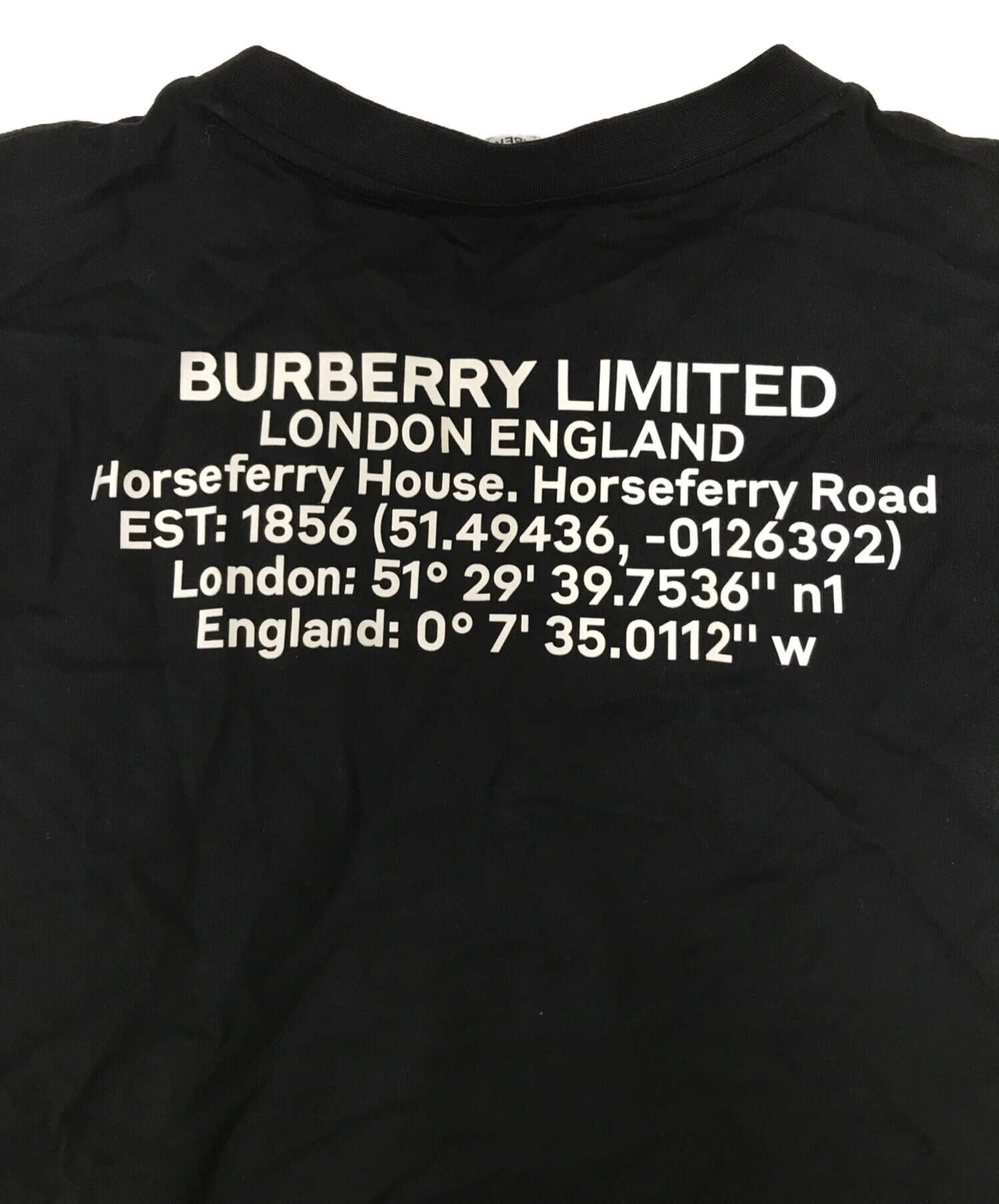 中古・古着通販】BURBERRY (バーバリー) ロケーションプリントTシャツ 
