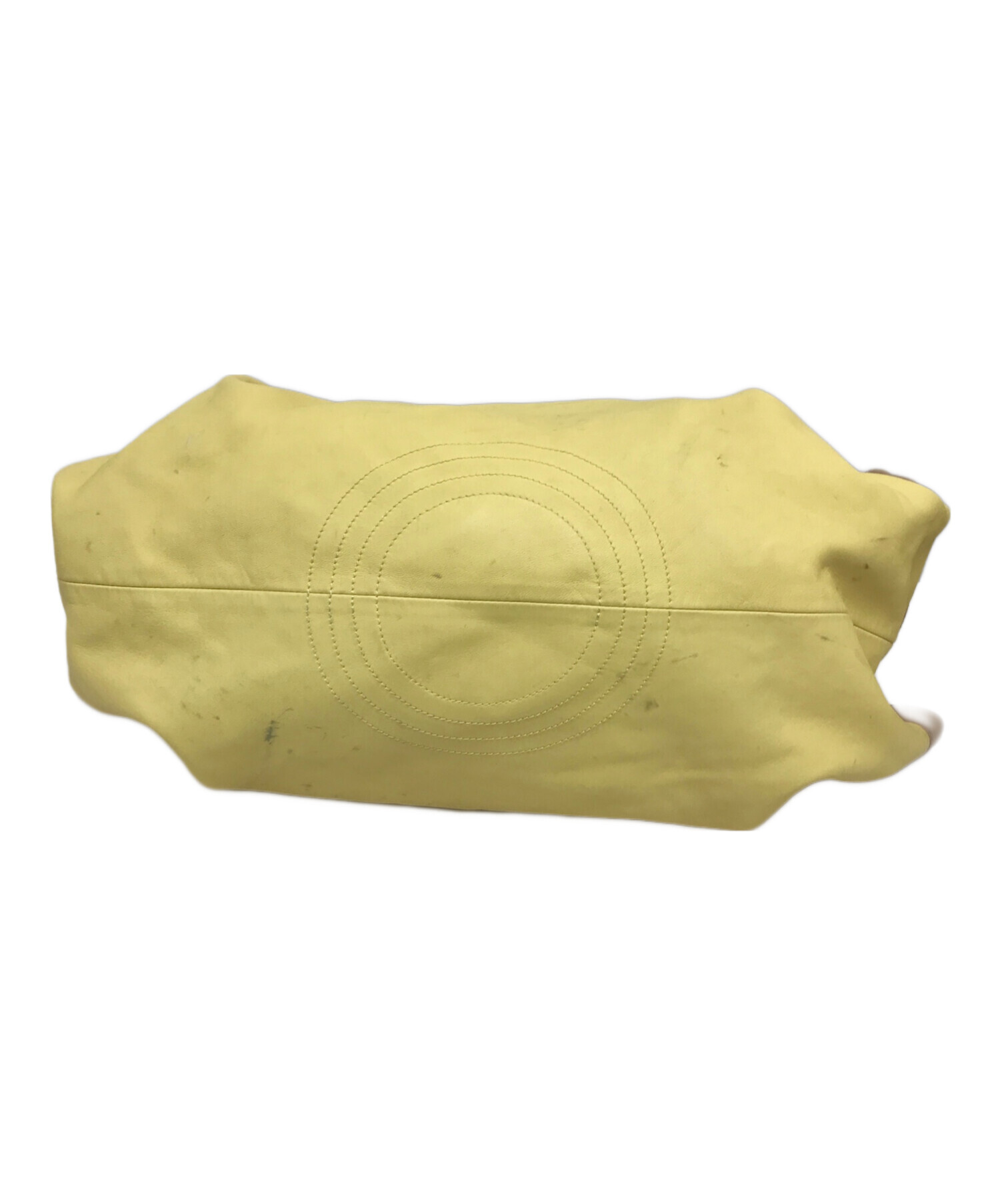 中古・古着通販】LOEWE (ロエベ) ナッパアイレボストンバッグ イエロー 