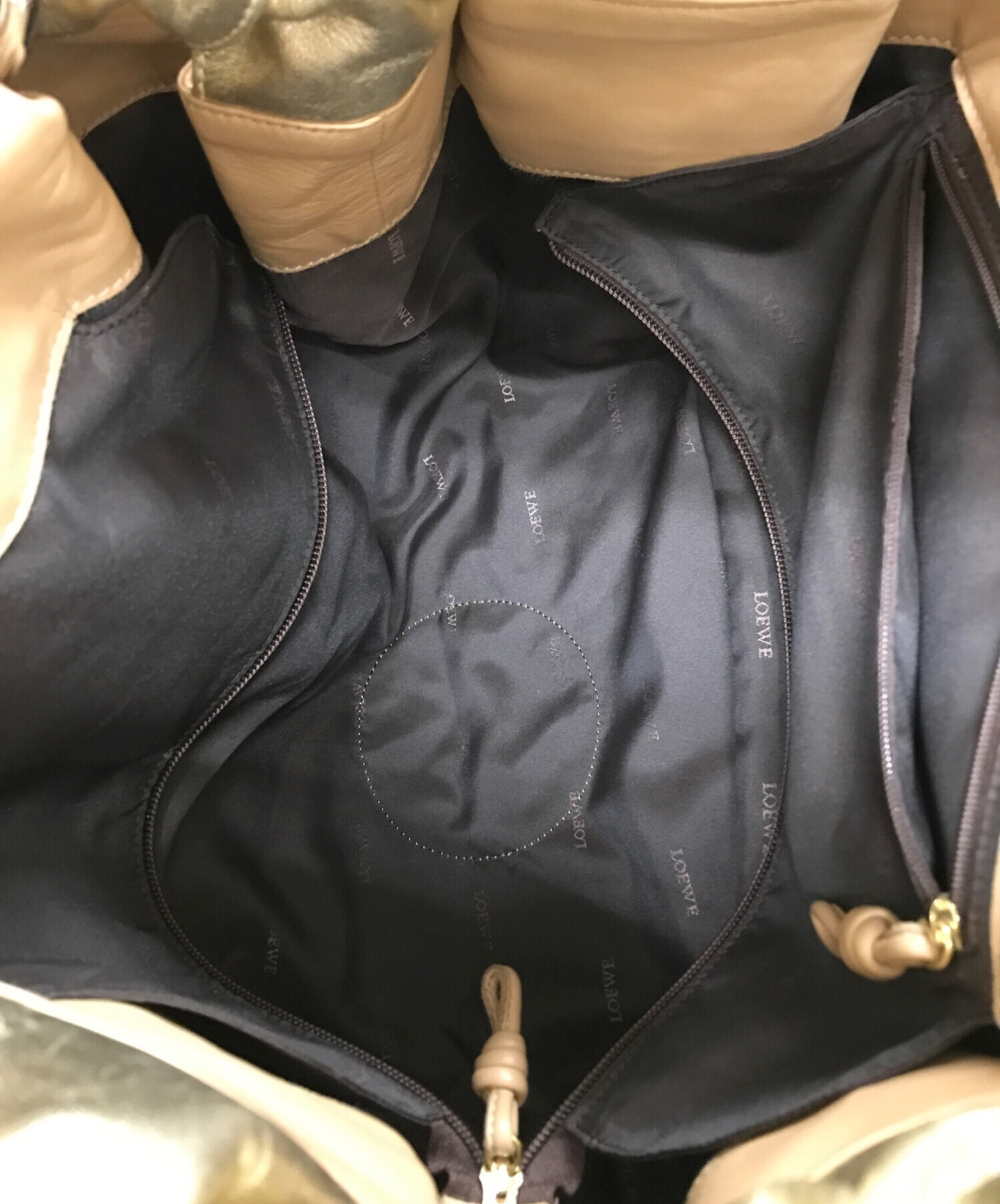 中古・古着通販】LOEWE (ロエベ) ナッパアイレボストンバッグ イエロー 
