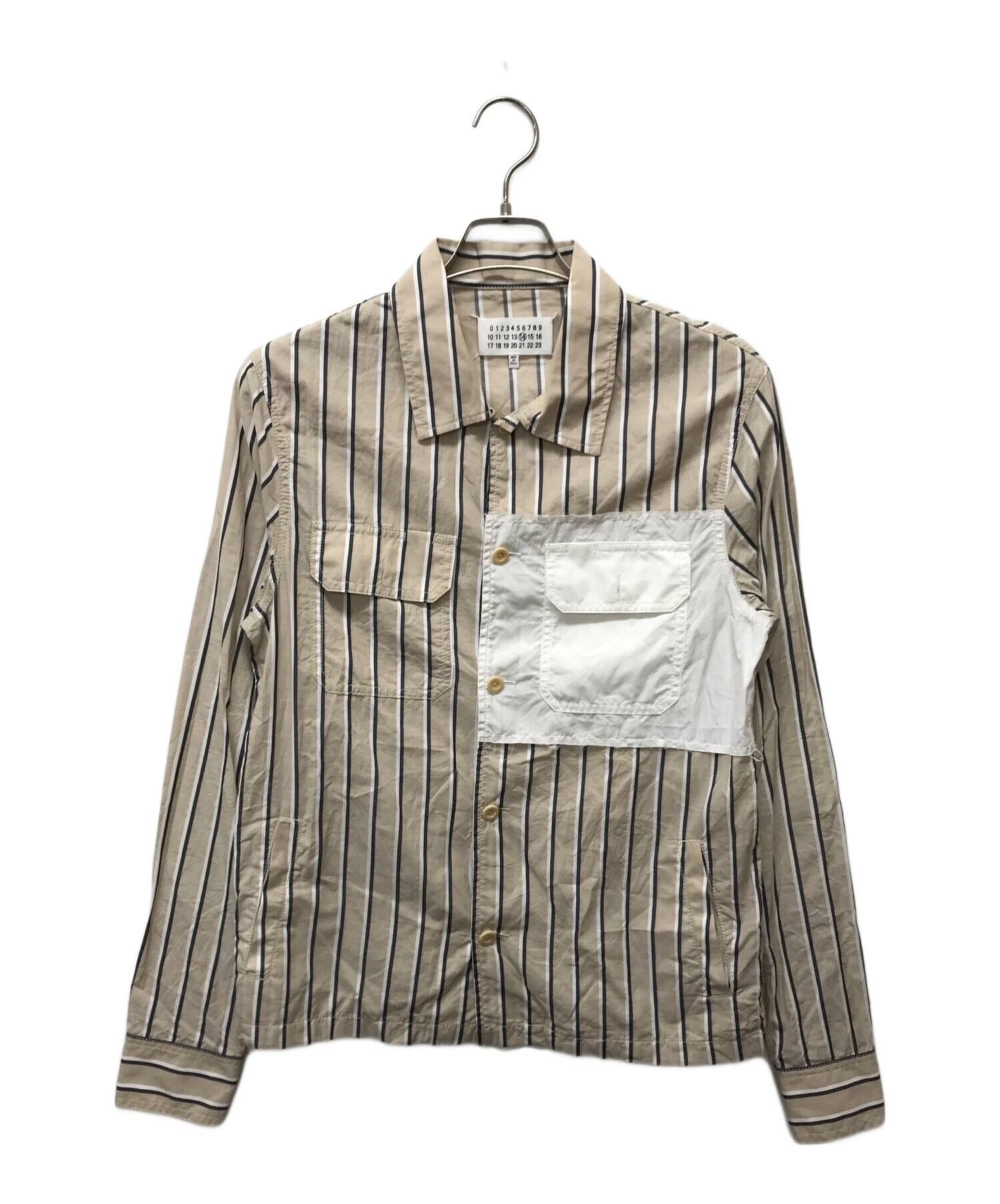 男女兼用 Maison Margiela ステッチデザインベージュシャツ 中古・古着