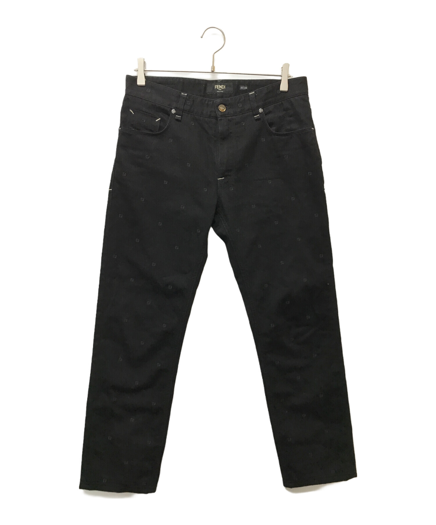 FENDI フェンディ　ブラック　デニム　denim ブラック（黒）系 FENDI(フェンディ) デニム・ジーパン(メンズ FENDI