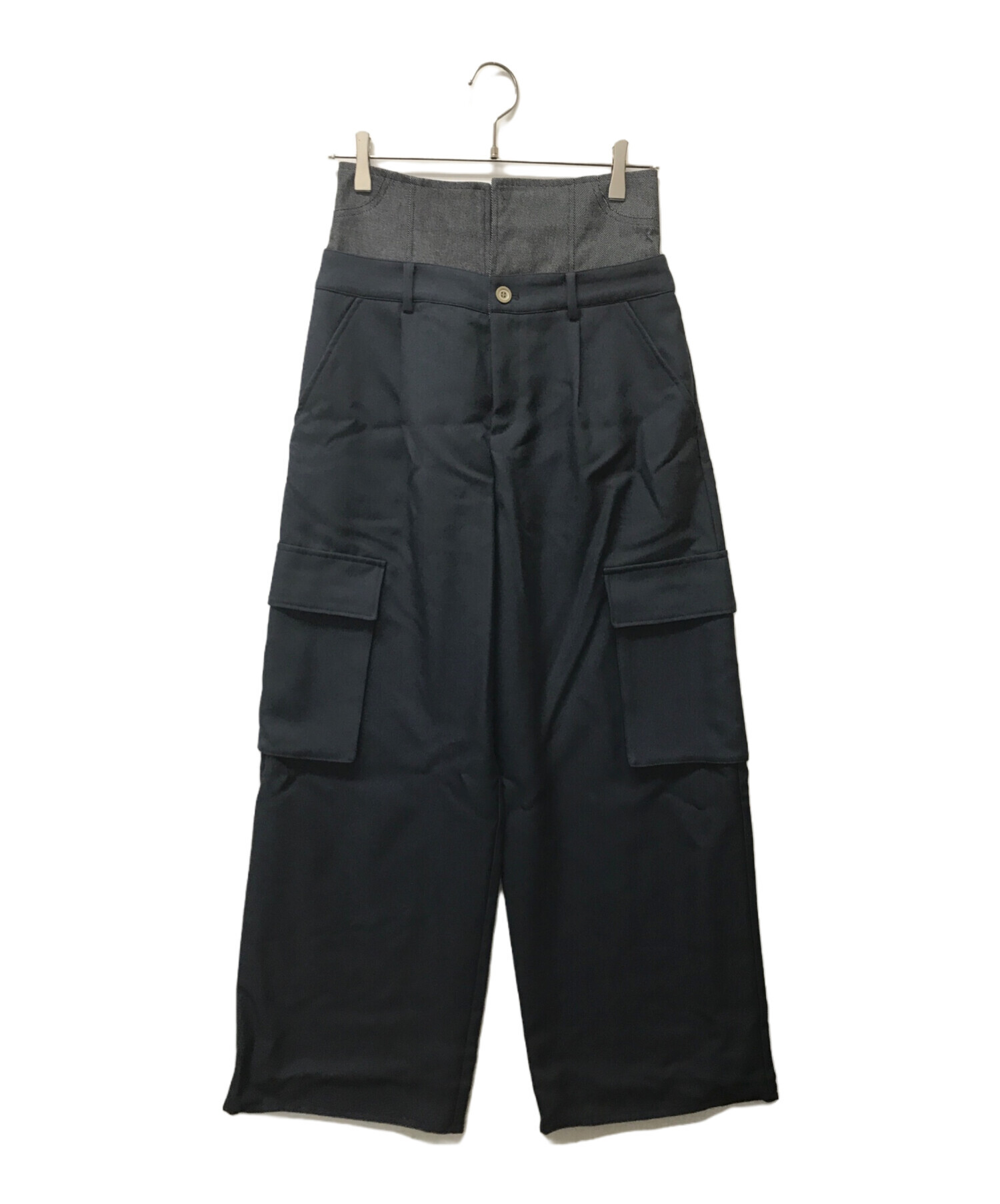 中古・古着通販】AMERI (アメリ) DENIM LIKE CORSET WORK PANTS  