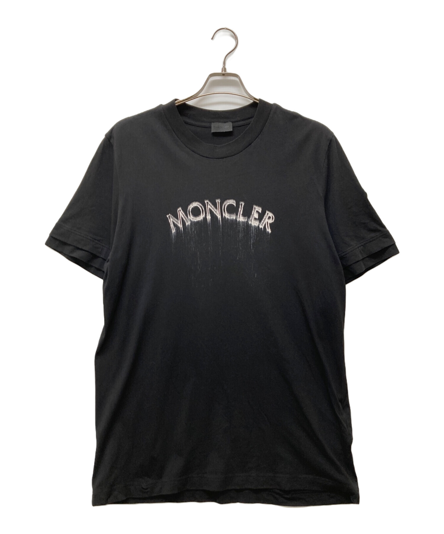 中古・古着通販】MONCLER (モンクレール) アーチロゴTシャツ ブラック 