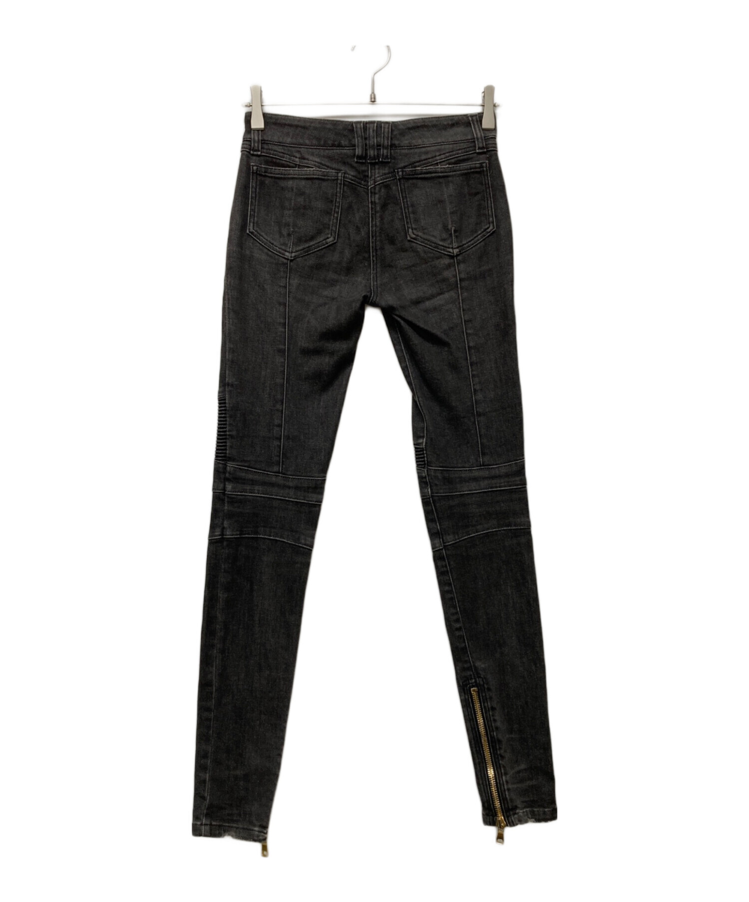 中古・古着通販】BALMAIN (バルマン) バイカーデニム ブラック サイズ