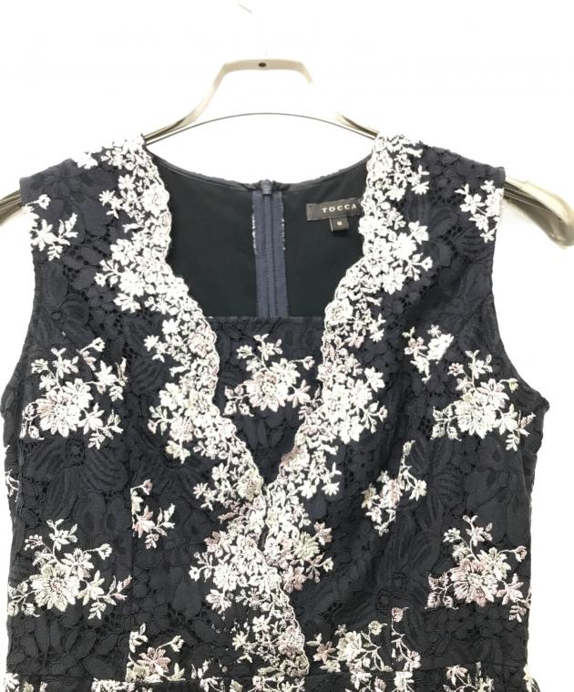 中古・古着通販】TOCCA (トッカ) レースノースリーブワンピース