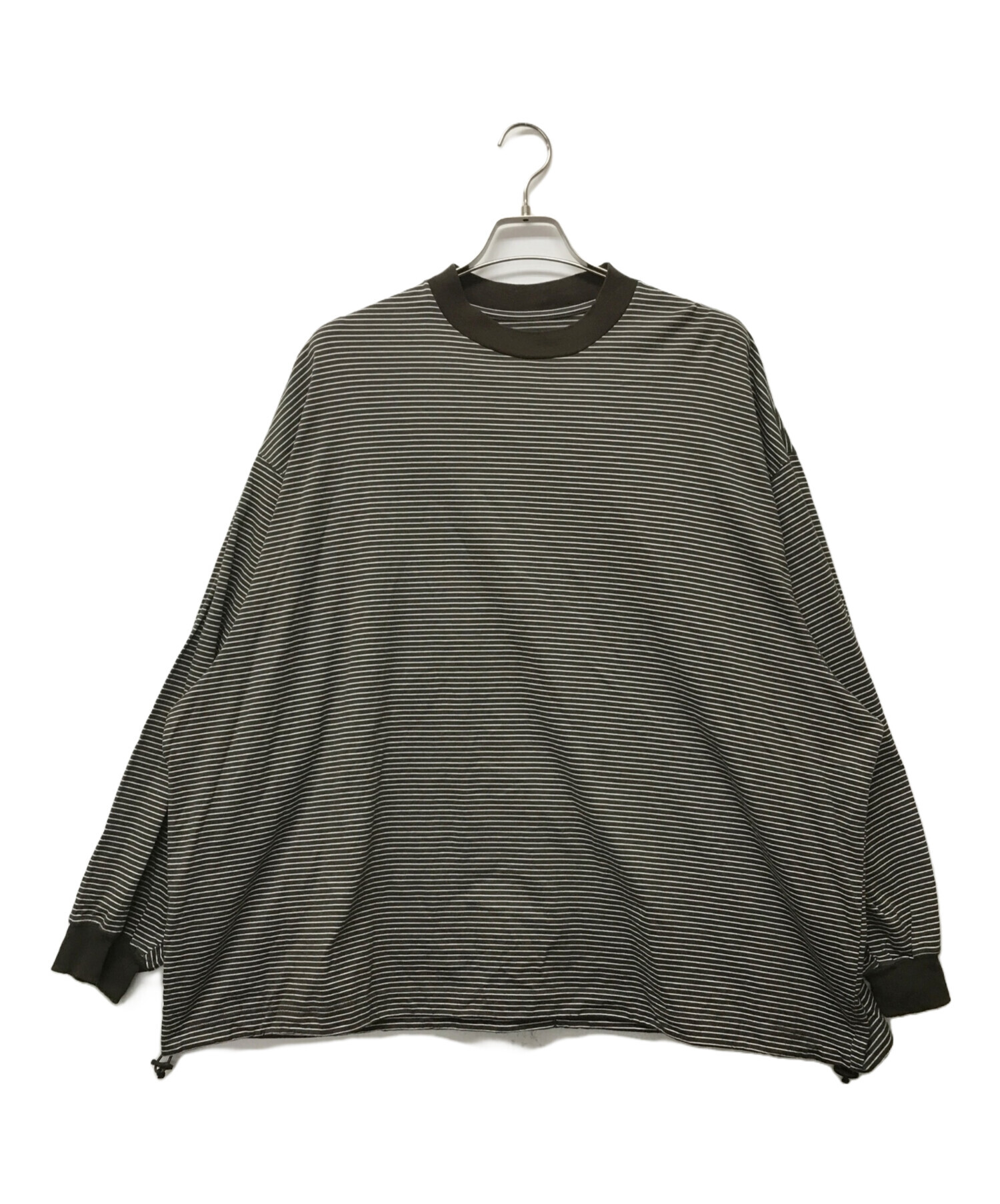 中古・古着通販】is-ness (イズネス) BALLOON LONG T SHIRT ブラウン 