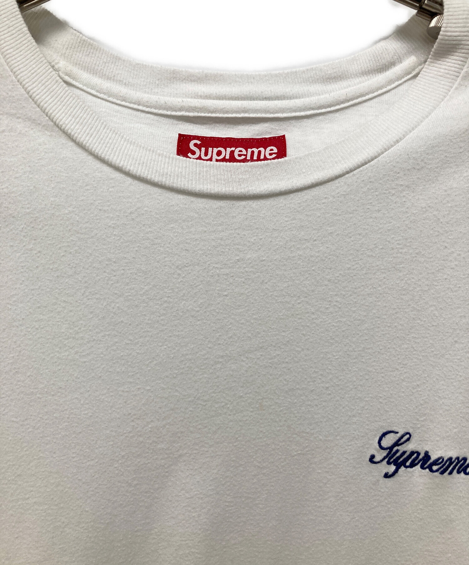 中古・古着通販】Supreme (シュプリーム) ロゴ刺繍Tシャツ ホワイト