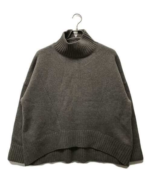 チノ タートルネックニット ウール オーバーサイズ ネイビー M CINOH