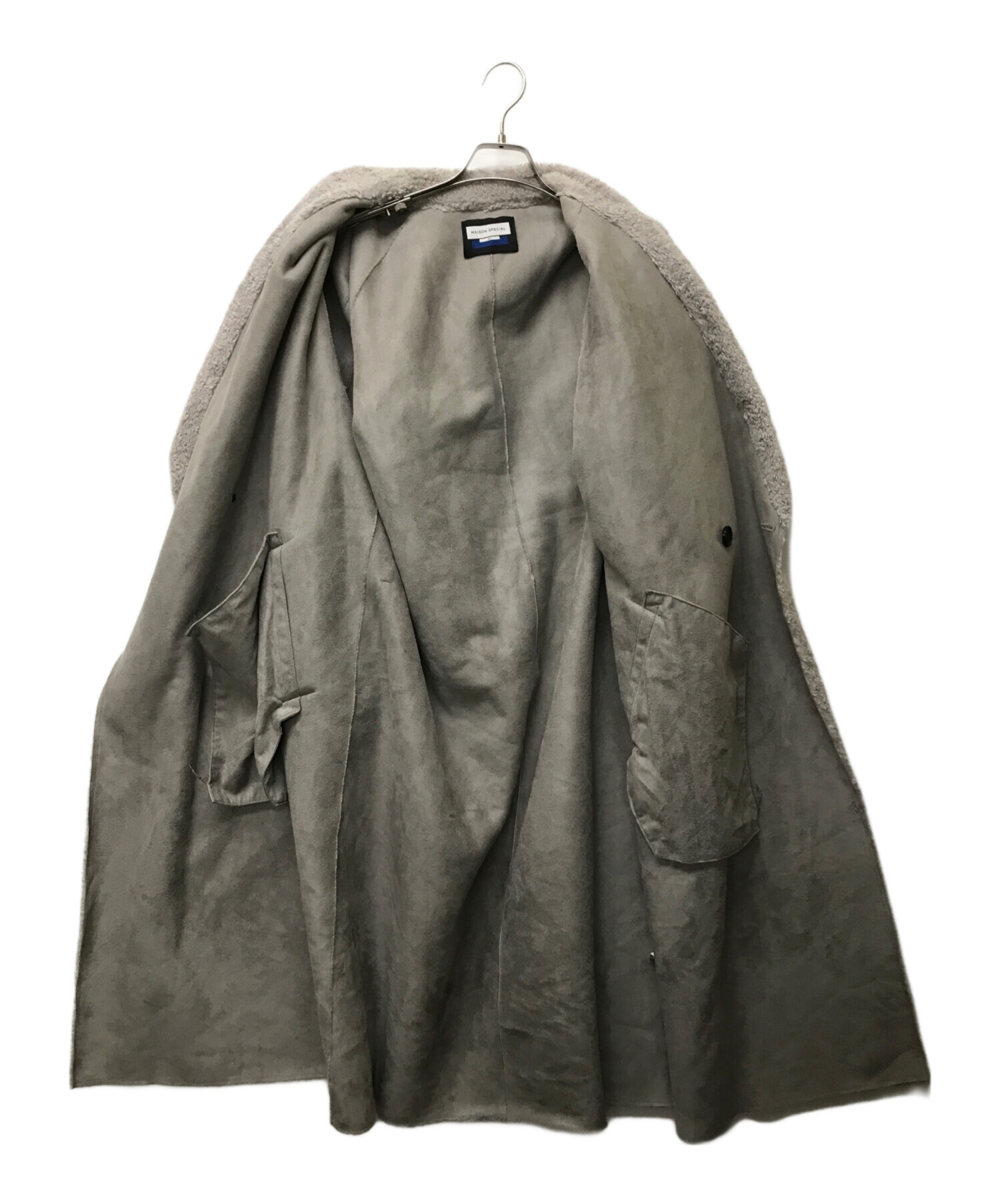 MAISON SPECIALシャイニーボアプライムオーバーダブルコート MAISON SPECIAL（メゾンスペシャル）の「《ユニセックスアイテム