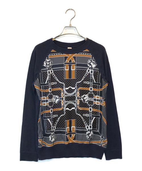 中古・古着通販】HERMES (エルメス) シルクスカーフ切替ラグラン