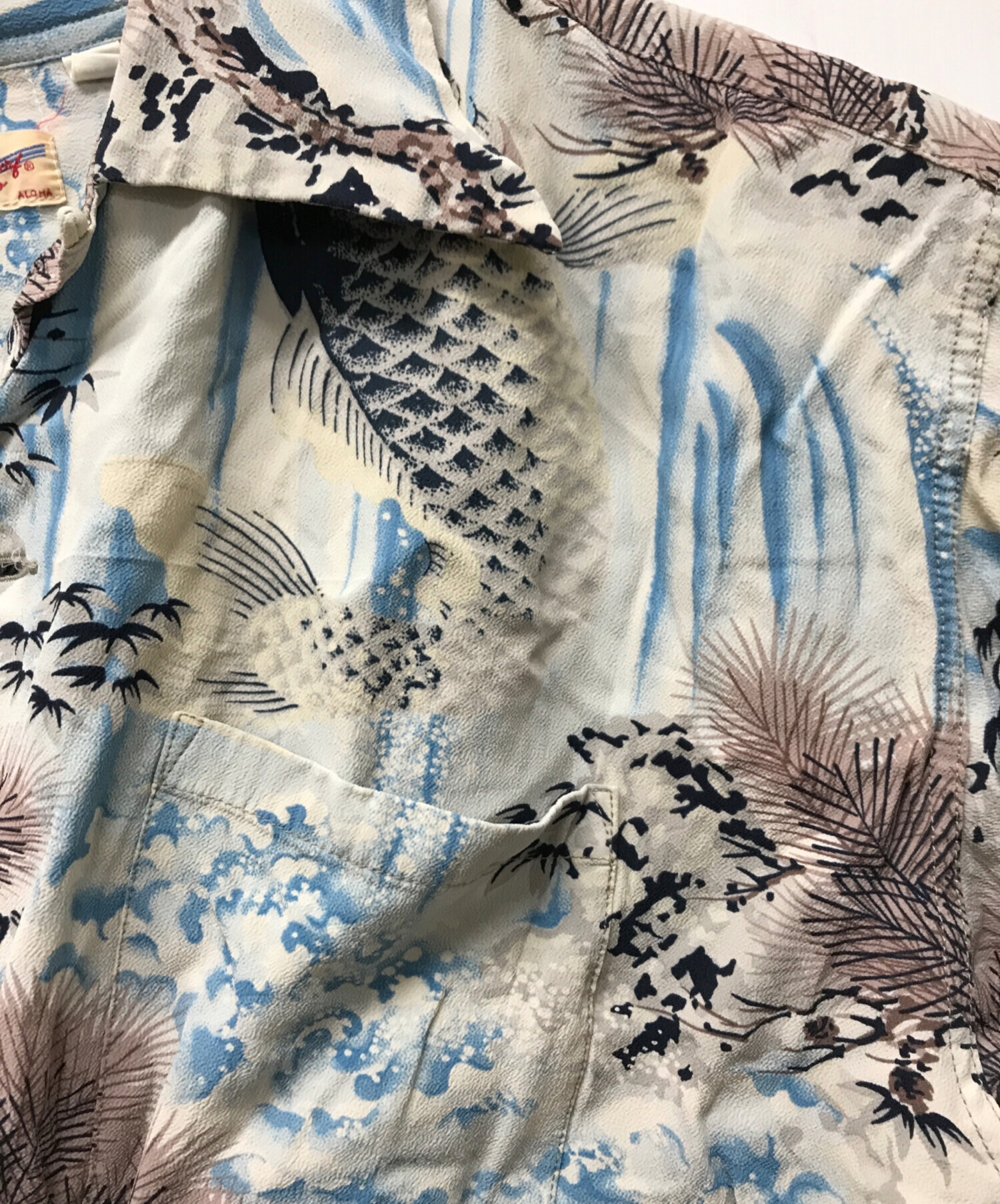 中古・古着通販】Sun Surf (サンサーフ) アロハシャツ グレー サイズ