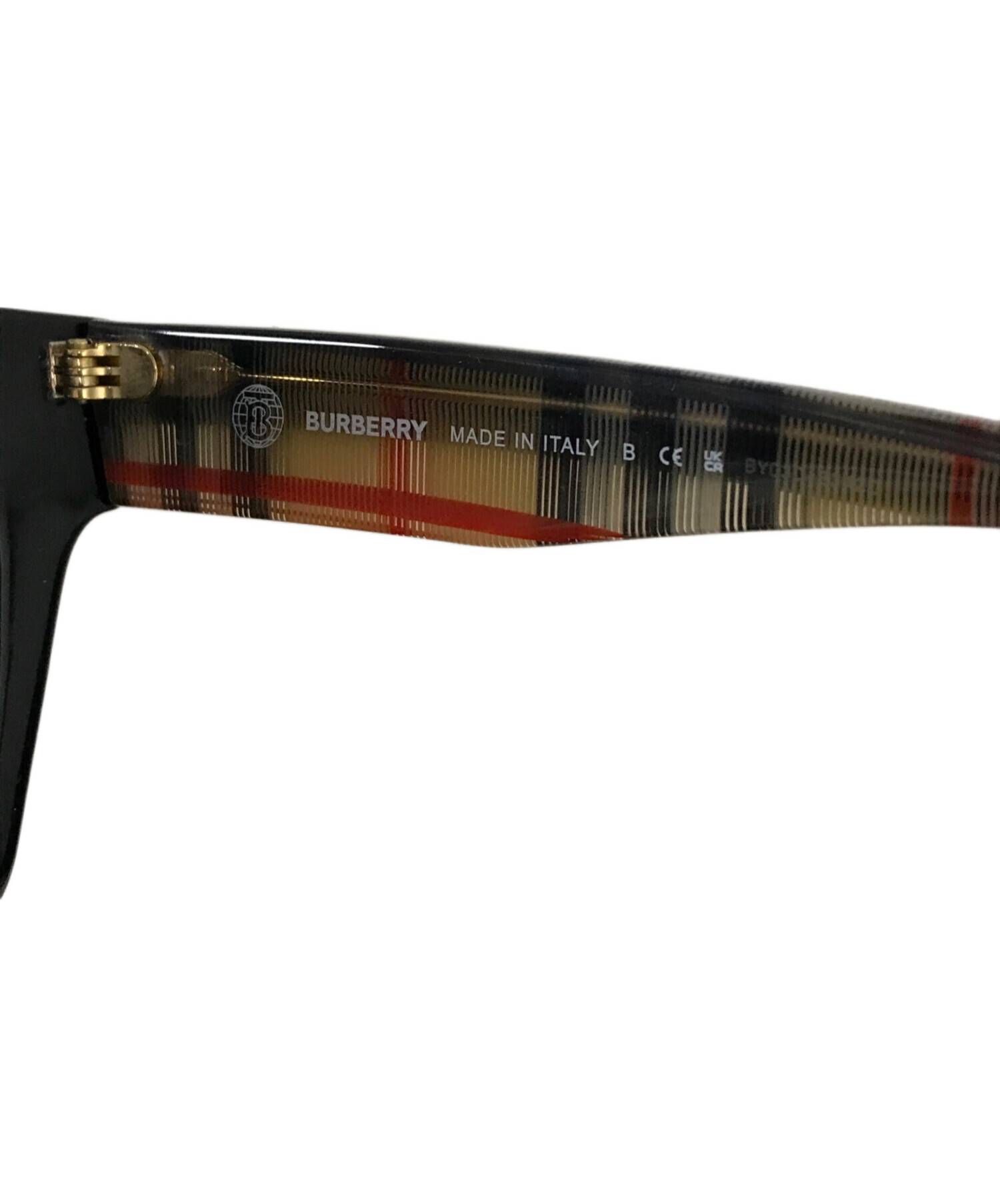 未使用品　箱・タグ付き　BURBERRY LONDON サングラス　ノバチェック 中古・古着通販】BURBERRY (バーバリー) ノバチェックテンプル