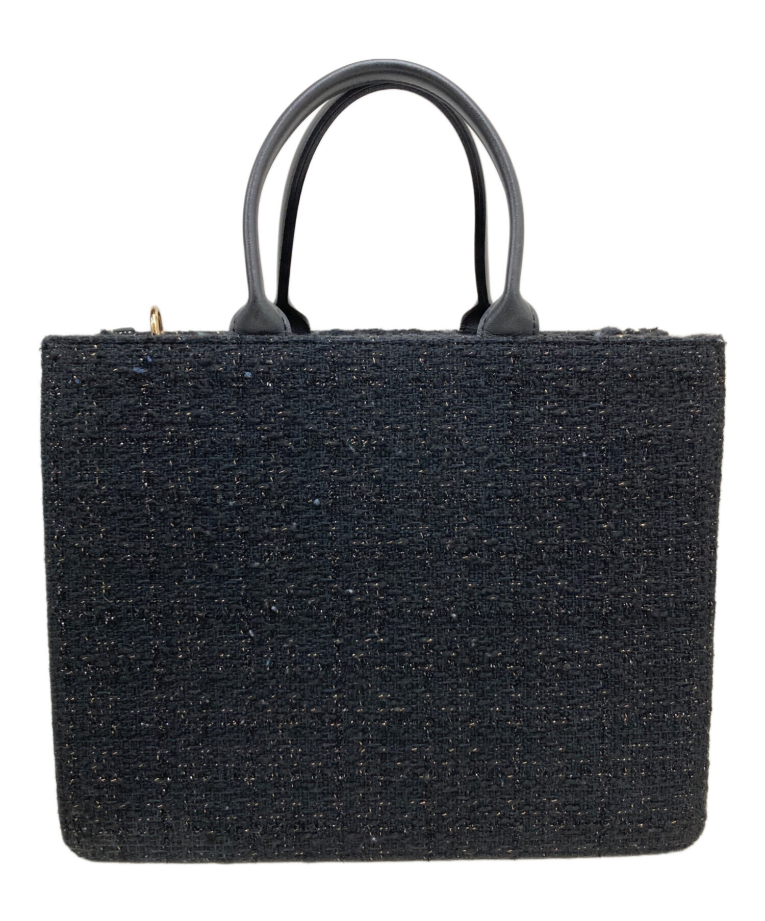 中古・古着通販】HYU JENNE (ヒュージェンヌ) ツイードバッグ ブラック