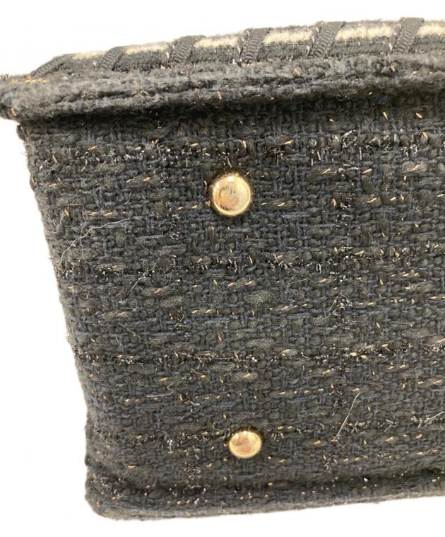 中古・古着通販】HYU JENNE (ヒュージェンヌ) ツイードバッグ ブラック