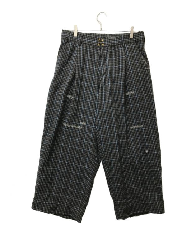中古・古着通販】KOLOR (カラー) ツイードチェックワイドパンツ