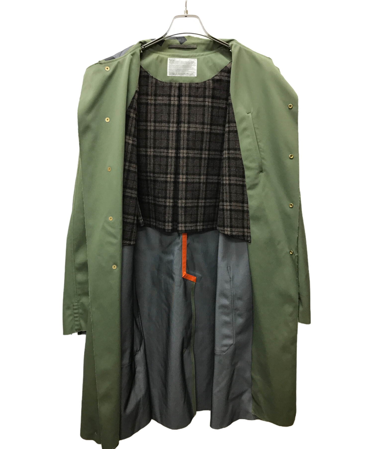 中古・古着通販】KOLOR (カラー) ナイロンツイル3レイヤーステンカラー 