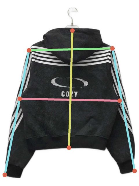 COZY WORLDWIDE コジーワールドワイドジップパーカー 黒 M COZY